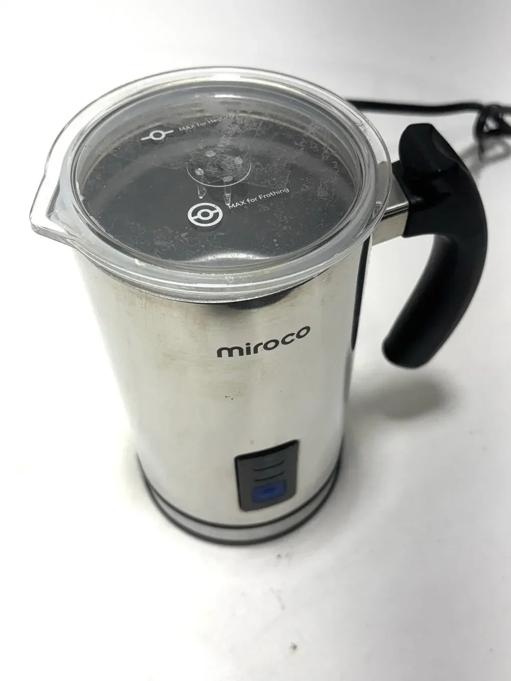 Miroco Electric Milk Frother MI-MF001 Stainless Steel Hot Cold Foam Maker